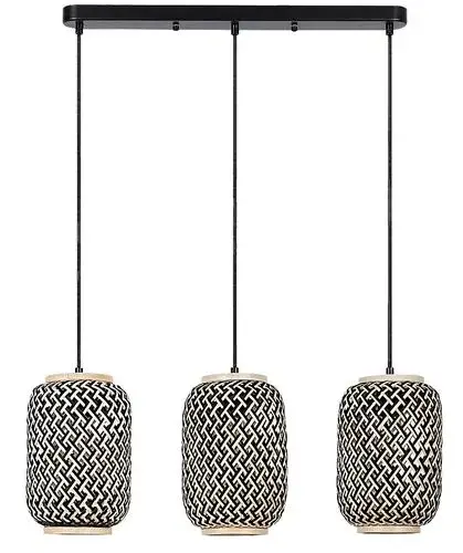 Bestseller Rábalux 72093 Adalla Függeszték matt fekete-többszínű E27 3x MAX 40, IP20