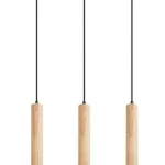 Alacsony ár Rábalux 72133 Braulia Függeszték bükk-fekete GU10 3x MAX 50, IP20
