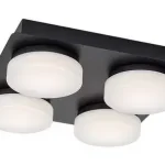 Kedvezmény Rábalux 75004 Attichus Fürdőszobai lámpa matt fekete-fehér LED 21, IP44