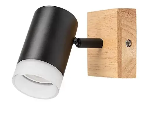 Csak ma Rábalux 73121 Toras Spotlámpa tölgy-fekete GU10 1X MAX 5, IP20
