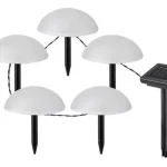 Rábalux 77008 Treppio Napelemes lámpa fekete-fehér LED 1, IP44 Outlet