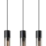 Expressz kézbesítés Rábalux 72053 Ronno Függeszték fekete-füstszínű E27 3x MAX 25, IP20