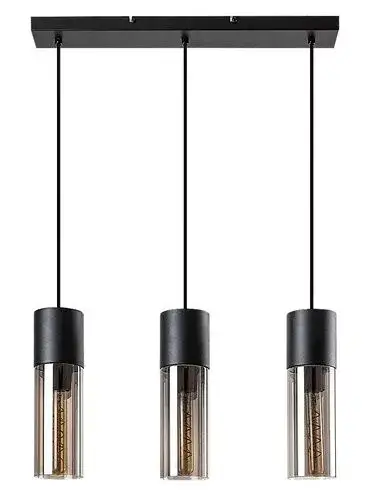 Expressz kézbesítés Rábalux 72053 Ronno Függeszték fekete-füstszínű E27 3x MAX 25, IP20