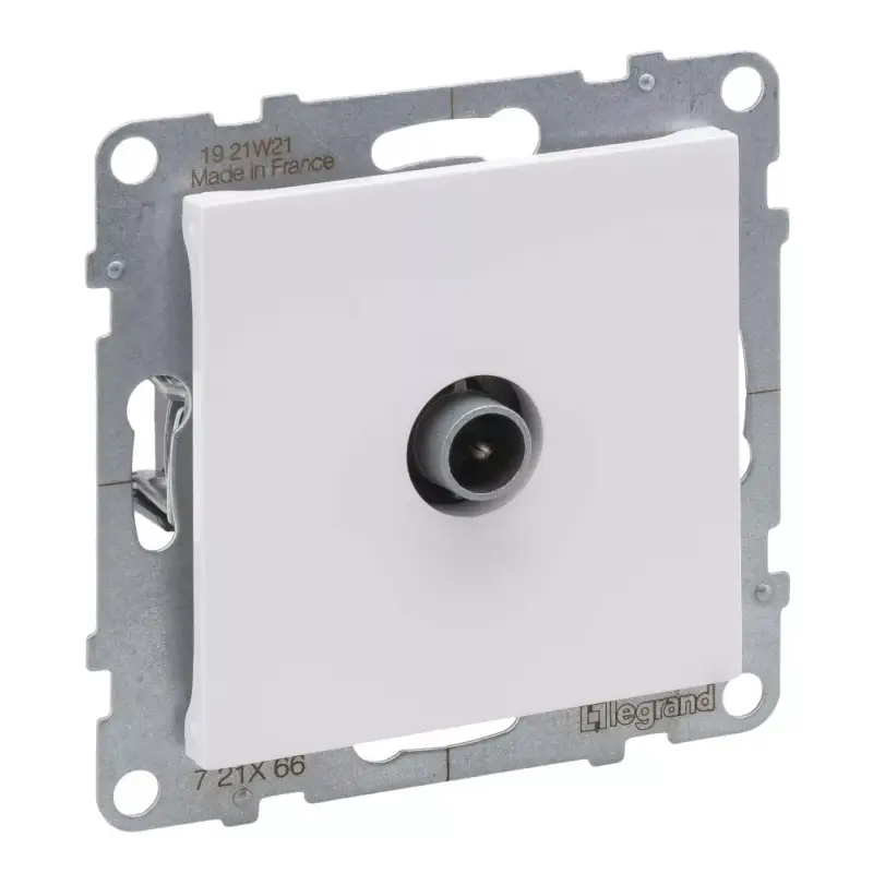Legrand Suno TV csatlakozóaljzat, végzáró apa (10 dB), fehér, Legrand 721166 Legkelendőbb