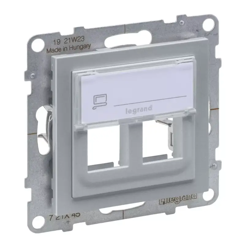 Korlátozott ajánlat Legrand Suno kettős keystone adapter, alumínium, Legrand 721345