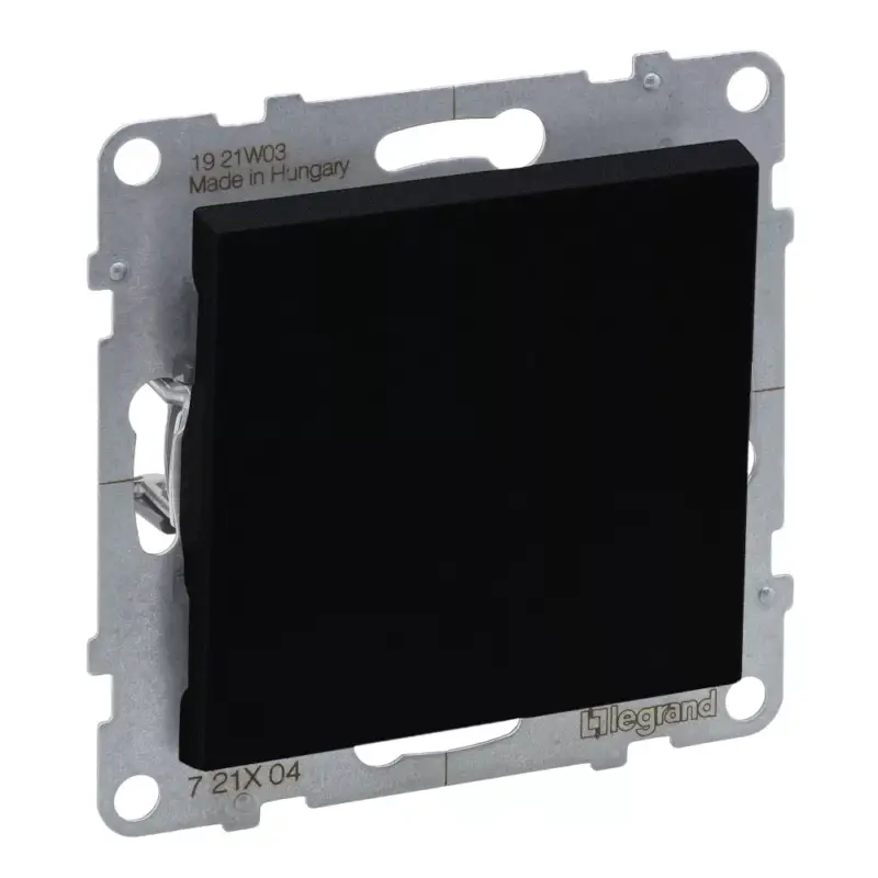 Legrand Suno egypólusú kapcsoló 10AX, fekete (101), Legrand 721401 Csak ma