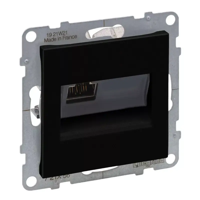 Vedd meg online Legrand Suno RJ45 Cat.6 STP csatlakozóaljzat, fekete, Legrand 721456