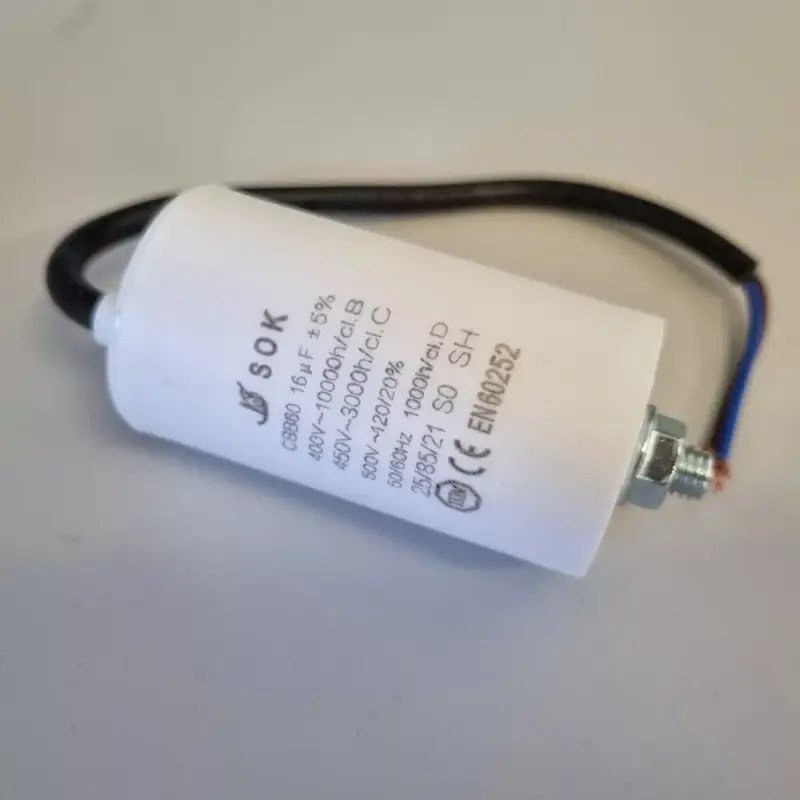 Szuper akció Kondenzátor üzemi 16 uF 450V+kábel CNS0031