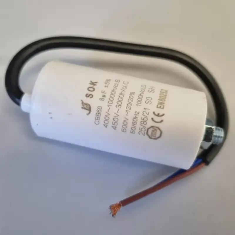 Vásárlói kedvenc Kondenzátor üzemi 8 uF 450V+kábel CNS0021