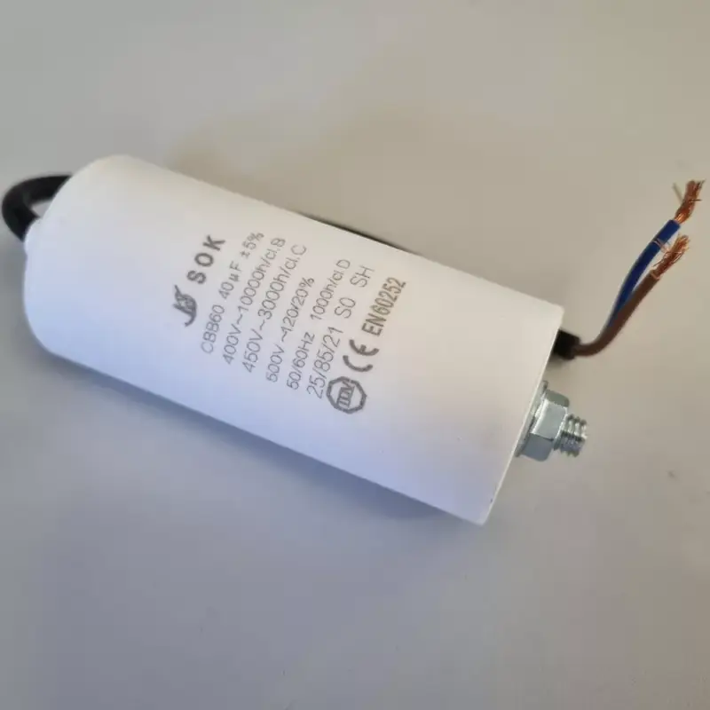 Kiárusítás Kondenzátor üzemi 40 uF 450V+kábel CNS0041