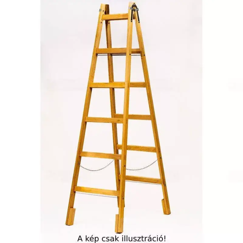 Villanyszerelő falétra 9 fokos 324cm, erősített kivitel, akasztóval GREENWOOD REGOGW9324 Szuper ajánlat