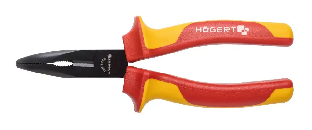 Csak ma Högert Rádiós fogó hajlított 160 mm, 1000V, VDE HT1P919