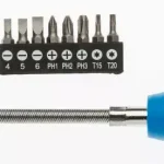 Högert Flexibilis szárú csavarhúzó cserélhető BIT fejekkel, 1/4", 180mm, CrV, 8db BIT (PH1, PH2, PH3, T1 HT1S090 Biztonságos vásárlás