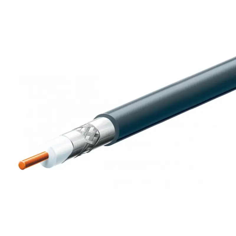 Biztonságos vásárlás Home S 6TSV/BK koax kábel, 75 Ohm, PVC és PE szigetelés, réz bevonatú acél ér, alumínium + PET fólia 96 szál aluharisnya, 305m, fekete, S_6TSV_BK