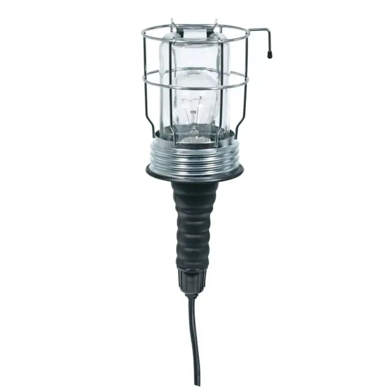 Kihagyhatatlan ajánlat Home PL 20 szerelőlámpa, 60 W, E27, IP54, fém rács, gumi markolat, kettős szigetelés, PL_20