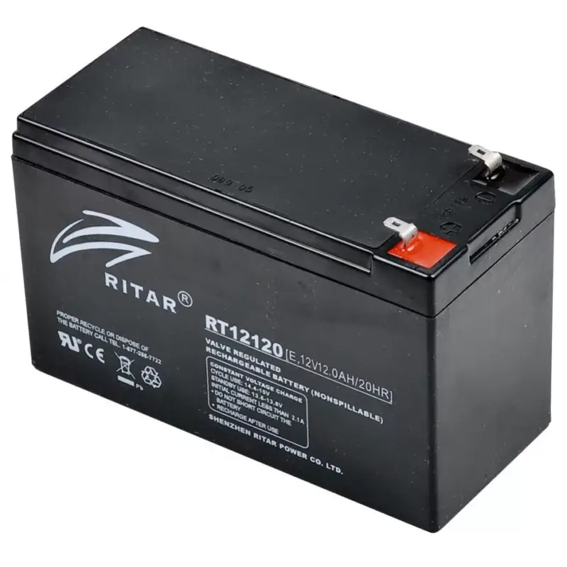 Vedd meg most Ritar RT 12120 ólomakkumulátor, 12V/12 Ah, 5 éves élettartam, zárt konstrukció,, RT_12120