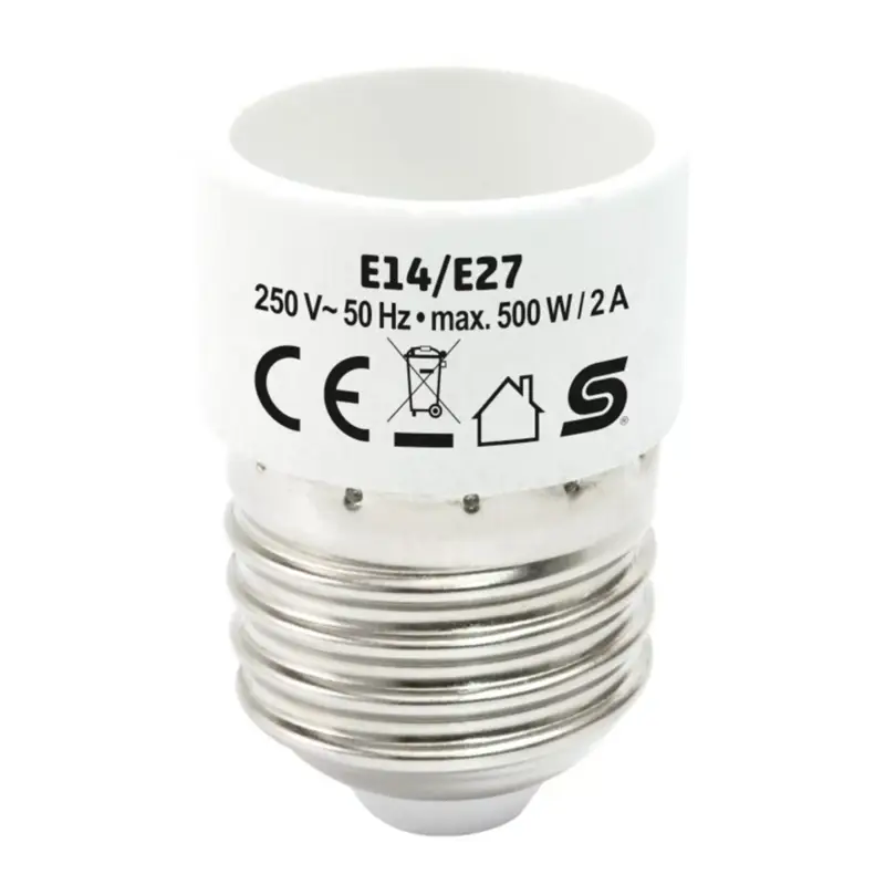 Vedd meg most Home E14/E27 foglalatátalakító adapter, max. 2 A, E14_E27