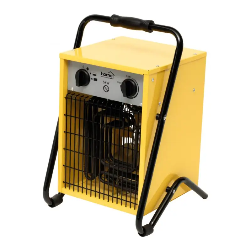 Home FKI 50 hordozható elektromos ventilátoros ipari fűtőtest, 2500W/5000W, IPX4 védelem, FKI_50 Gyors szállítás