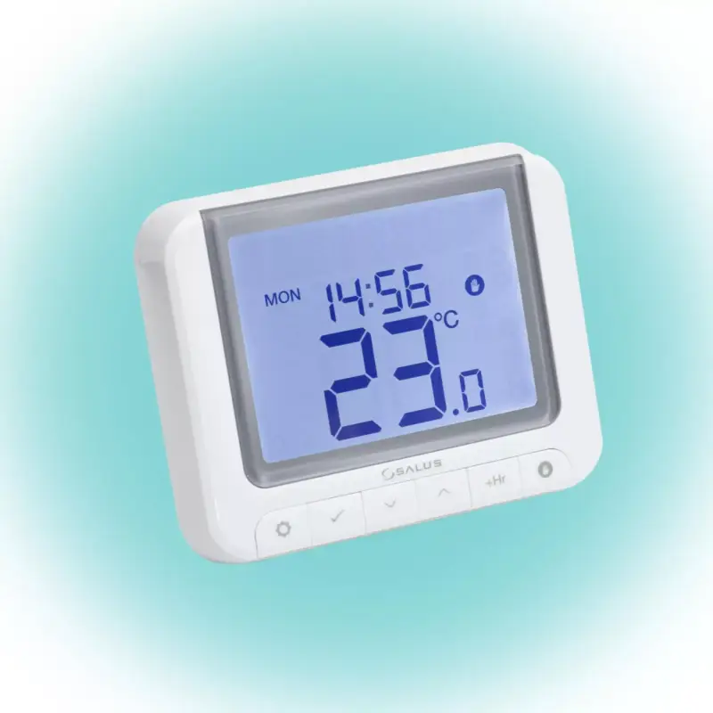 Olcsóbb SALUS RT520 vezetékes szobatermosztát, Opentherm csatlakozó, kontaktus kimenet, LCD, PIN kód, szerviz figyelmeztető, 5 - 32,5 °C, RT520