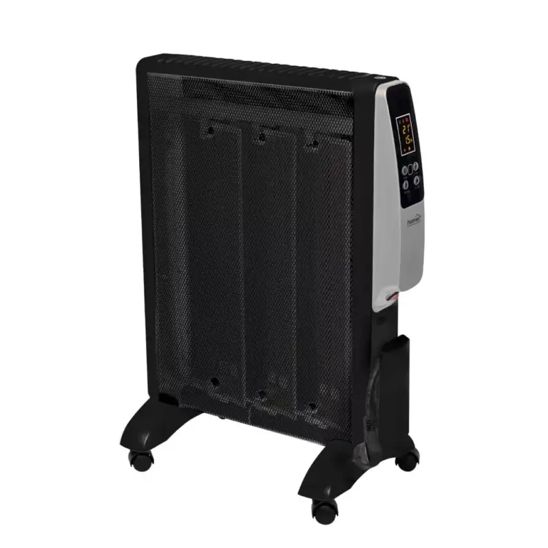 Szezonális akció Home FMC 1500 álló elektromos Mica konvektor, 1000W/1500W, távirányító, fekete, FMC_1500