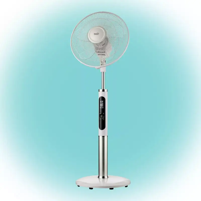 Ne maradj le Home SFR 40 3D álló ventilátor, 60 W, 3 fokozat, 40 cm-es lapátátmérő, 3D-s oszcillálás, távirányító, átlátszó lapát, LED kijelző, fehér, SFR_40_3D