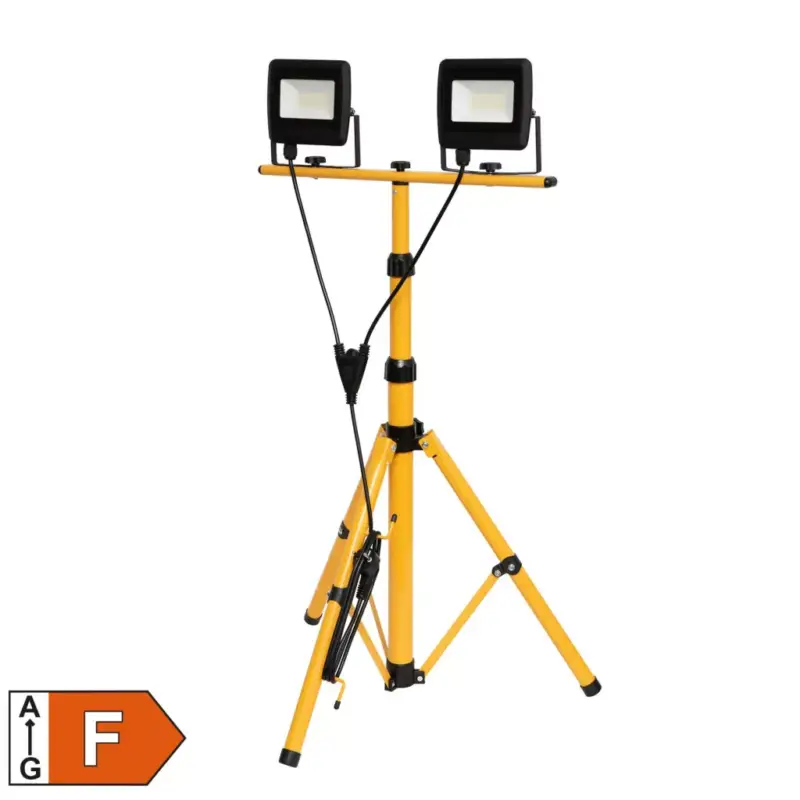 Home FLL STAND 2/30 állványos LED fényvető, 0,8 - 1,7 m, 2 x 30 W, 2 x 2400 lm, kül- és beltéri, FLL_STAND_2_30 Végkiárusítás