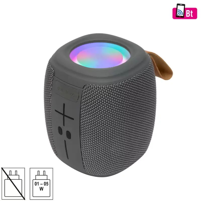 Biztonságos fizetés SAL BT 1000 hordozható bluetooth kihangosító, boombox, FM rádió, USB, microSD, beépített mikrofon, RGB LED, ~4 óra üzemidő, BT_1000