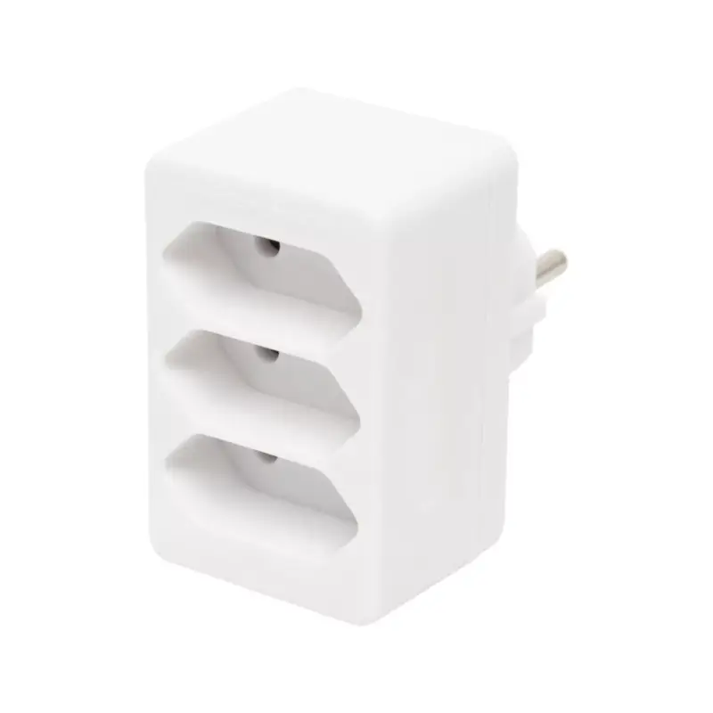 Csak ma Home NV 23/WH hálózati elosztó, 3 EURO aljzat gyermekvédelemmel ellátva, max. 3 x 500 W, fehér