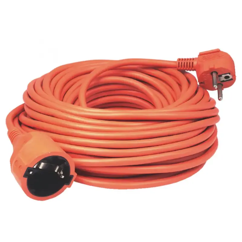 Home NV 2-5/OR/1,5 hosszabító, 5 m, H05VV-F 3G1,5 mm2 kábel, IP 20 kivitel, 250V~/16A/3680W, pipa alakú dugó és egyenes lengő aljzat, narancssárga színű Gyors kiszállítás