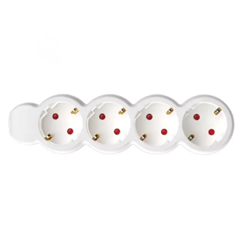 Szuper akció Home NV 4/WH hálózati elosztó, 1,5 m, H05VV-F 3G1,0 mm2 kábel, IP20 kivitel, 4 védőérintkezős aljzat, max. 3500W, fehér