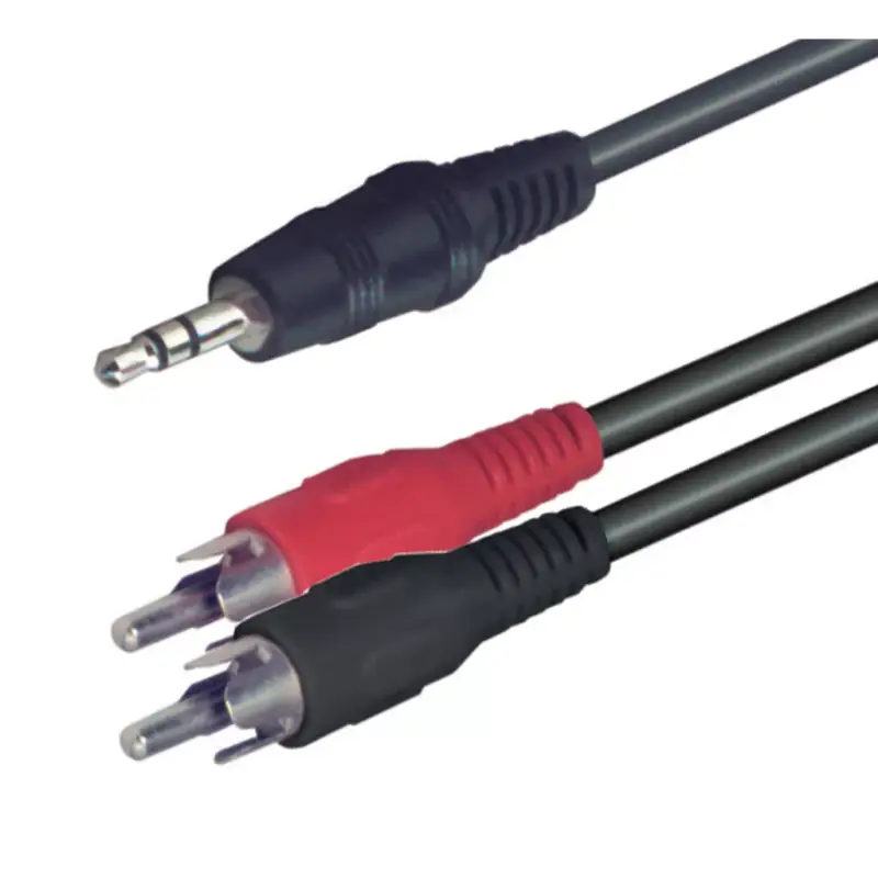 Akció Audió kábel, 3,5 mm sztereó dugó-2 RCA dugó 1,5 m