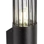 Rábalux 77083 Haren Kültéri lámpa Kültéri fali lámpa fekete, átlátszó E27 1x MAX 60, IP54 Vedd meg online