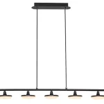 Rábalux 72240 Madi Beltéri lámpa Függeszték matt fekete, fehér LED 20, meleg fehér (2700-3000K), IP20 Biztonságos fizetés