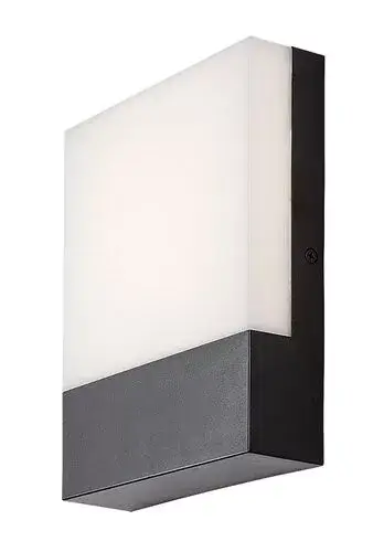 Utolsó esély Rábalux 77097 Gimone Kültéri lámpa Kültéri fali lámpa fekete, fehér LED 10, természetes fehér (3500-5000 K), IP44