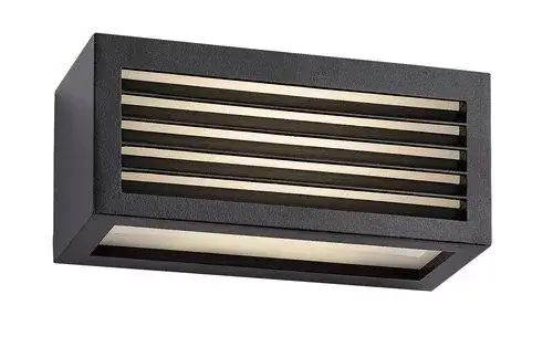 Utolsó esély Rábalux 77100 Lublin Kültéri lámpa Kültéri fali lámpa fekete, fehér LED 10, természetes fehér (3500-5000 K), IP54