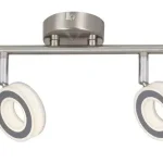 Szuper akció Rábalux 5940 Zora Beltéri lámpa Spotlámpa króm, szatin króm LED 2x 4,5, természetes fehér (3500-5000 K), IP20