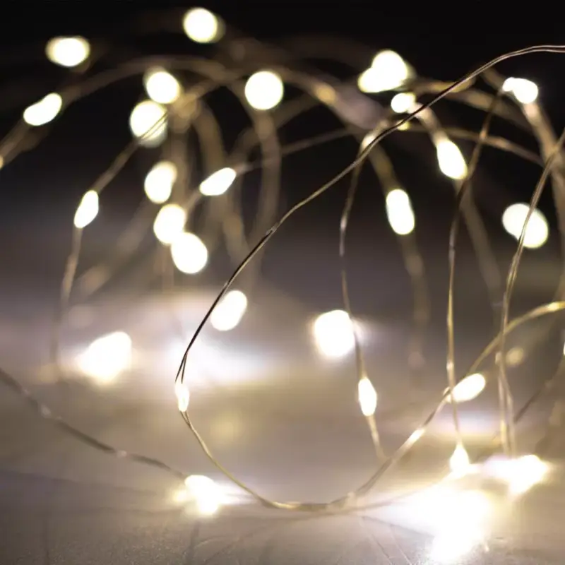 Home SML100WW micro LED fényfüzér, 5 méter, napelemes, kül- és beltéri kivitel, 100 db melegfehér micro LED Kihagyhatatlan ajánlat
