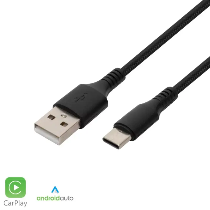 Korlátozott ajánlat Home USBAC1 töltőkábel, USB-A / USB-C, 2.1A, 1m, fekete