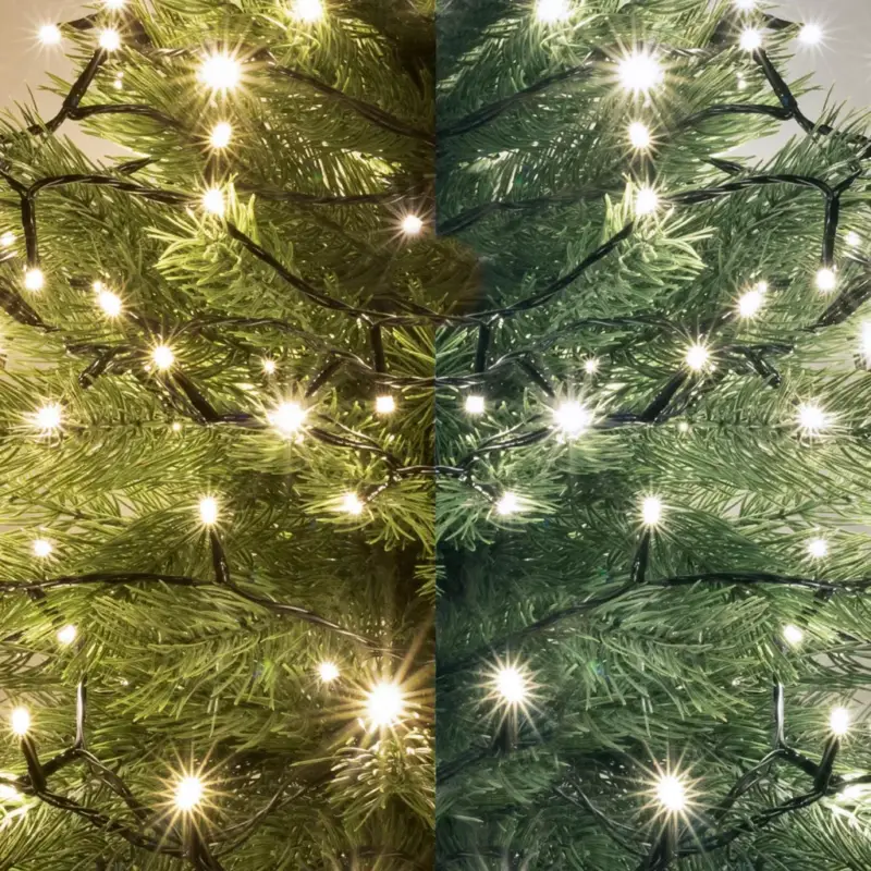 Home LED205WWWH LED-es dual color fényfüzér, kül- és beltéri kivitel, 200 db melegfehér/hidegfehér LED, 14 m füzérhossz Kedvezmény