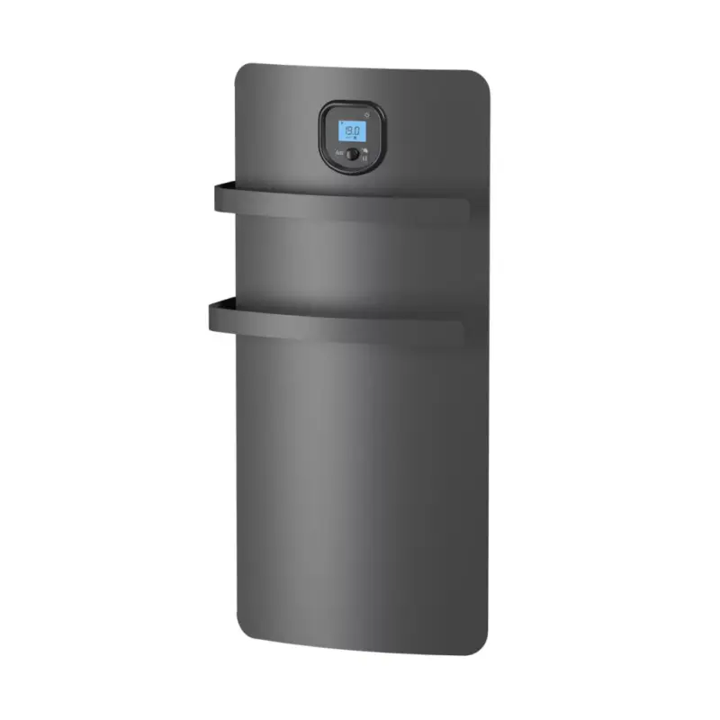 Biztonságos fizetés Noirot E221124 RSS Anuri DY 1200 AN törölközőszárító, 1200 W, IP24 védettség, beépített ventilátor, gyerekzár, antracit szürke
