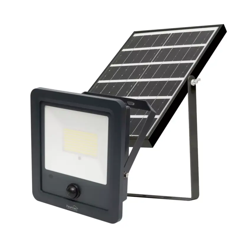 Ne maradj le Home FLP600SOLAR napelemes LED reflektor, 40 db SMD LED, 600lm, mozgásérzékelő, IP65 védettség, szolárpanel, távirányítható