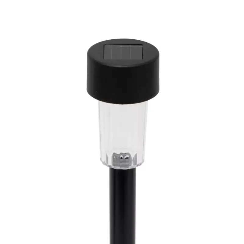 Home MX842 napelemes kerti lámpa, 1 db melegfehér LED, akkumulátor, fekete műanyag, 24db-os szett Kedvezményes ár
