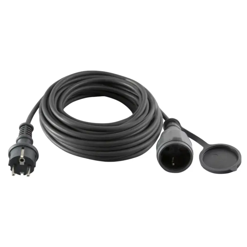 Home NV725BK hosszabbító gumikábel, 25 méter, H07RN-F, zárófedéllel, max. 3500 W, IP44, fekete Olcsóbb