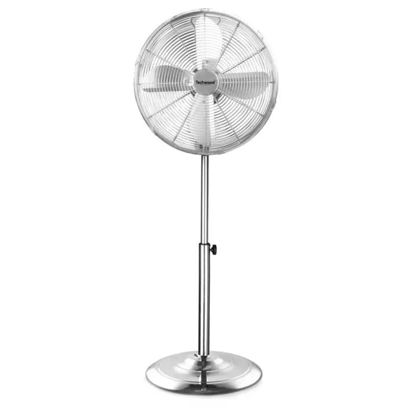 Techwood TVI-455 fém álló ventilátor, 40 cm-es lapátátmérő, 50 W, 3 sebesség, oszcillálás, hálózati tápellátás Árcsökkenés