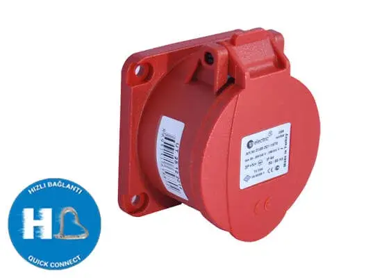 Legjobb ár TP Electric 5x16A - Beépíthető dugalj (rugós - gyors bekötésű) IP44 70x70 egyenes 3005-321-1670