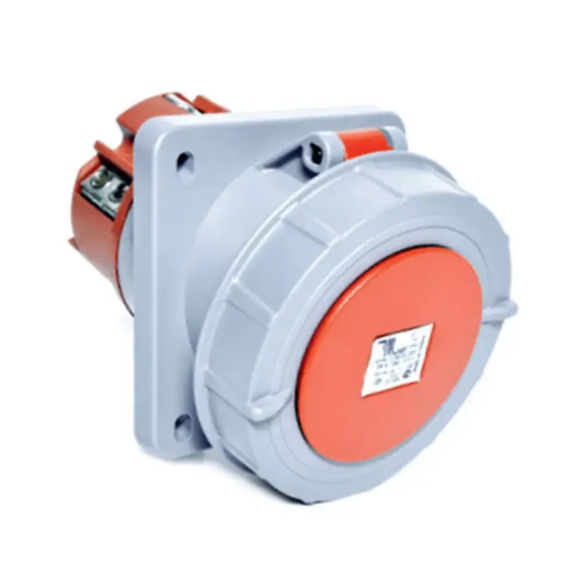 Gyors szállítás TP Electric 5x125A - Beépíthető dugalj (ferde), 114x114 alap (IP67), csavaros bekötéssel 3138-309-1600