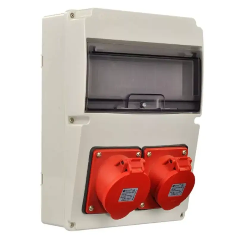 Gyors szállítás TP Electric Ipari doboz szerelt 220x300-1x(5P16A)+1x(5P32A) IP44 3320-000-5700