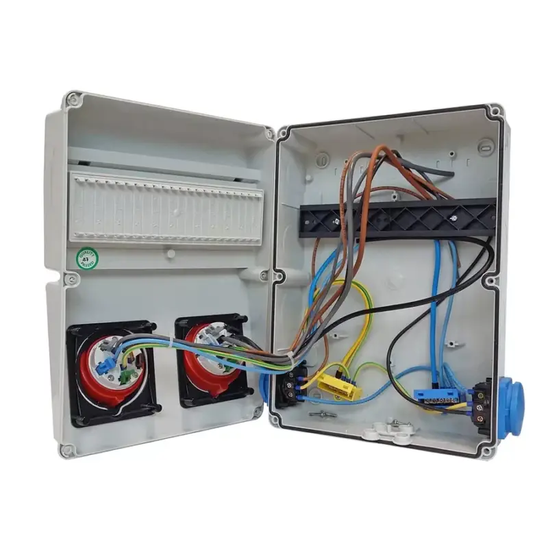 TP Electric Ipari doboz szerelt 220x300 2x(5P16A) + 2x(2P+F) oldalsó IP44 VEZETÉKELVE (3320-002-5500) 3320-111-0001 Biztonságos fizetés