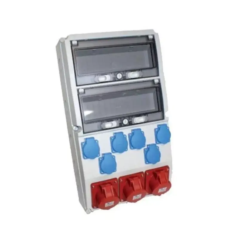 TP Electric Ipari doboz szerelt 300×540mm,IP44 6x(2P+F) + 2x(5P16A) + 1x(5P32A), 2x13modul 3321-600-5271 Szuper akció