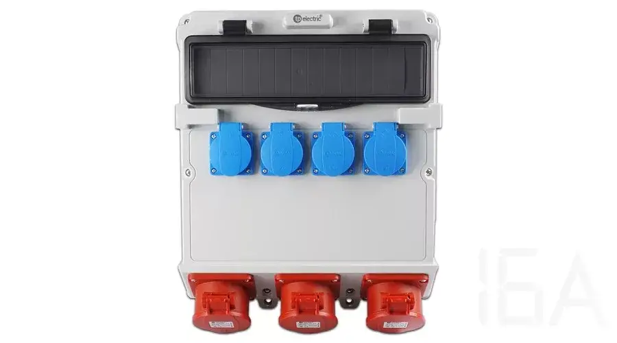 TP Electric Szerelt ipari doboz 300x340 mm, IP44, 4x(1P16A)+3 x(5P32A), 14 modulos 3600-400-0703 Utolsó esély